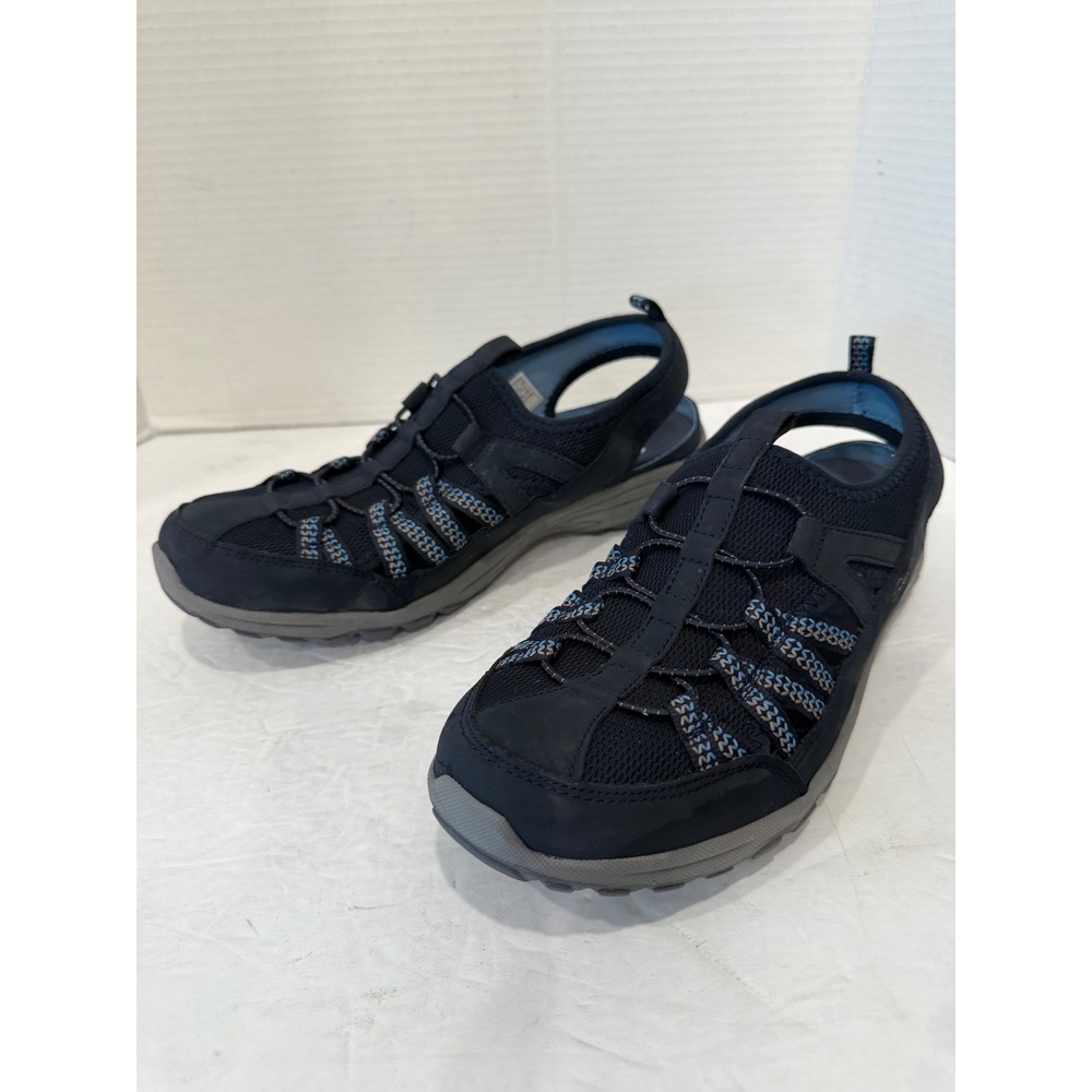 Skechers Reggae‎ Fest Navy Blue Mesh Closed Toe Athletic Sport Sandal Shoes 10